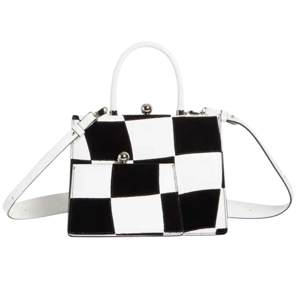 Ratio et Motus Twin Frame Leather Bag